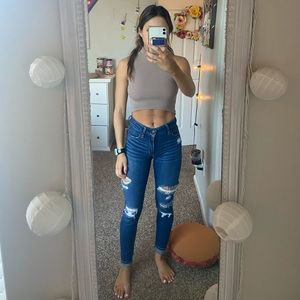 american eagle ripped jeans